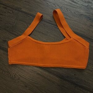 Forever 21 Vibrant Orange Knit Top